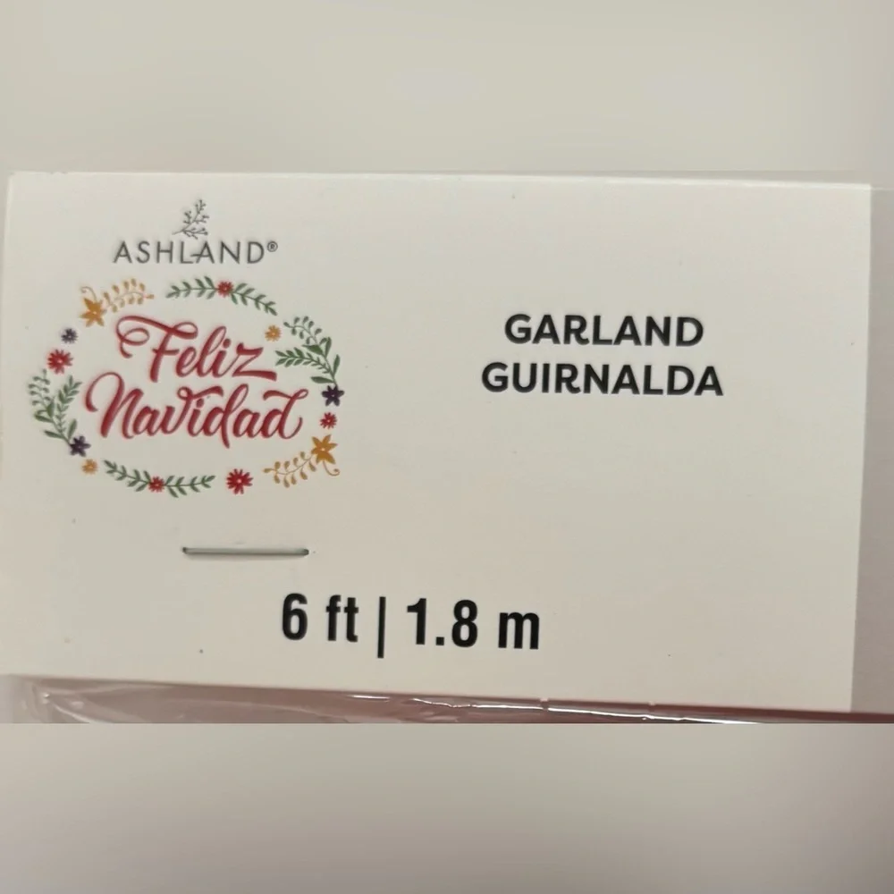 Spanish Christmas 6 ft garland (2) and hanging sign NEW NWT 3 item festive decor